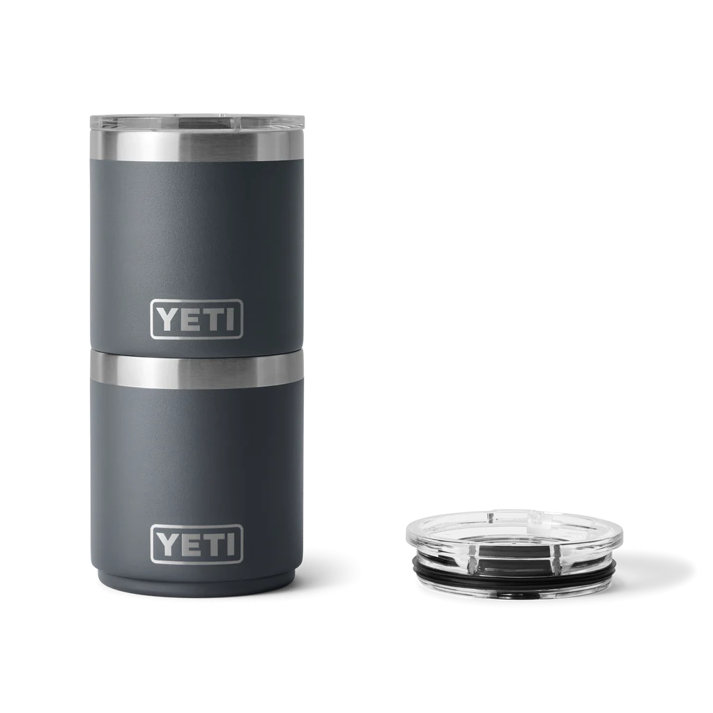 10oz Lowball with Lid - Charcoal