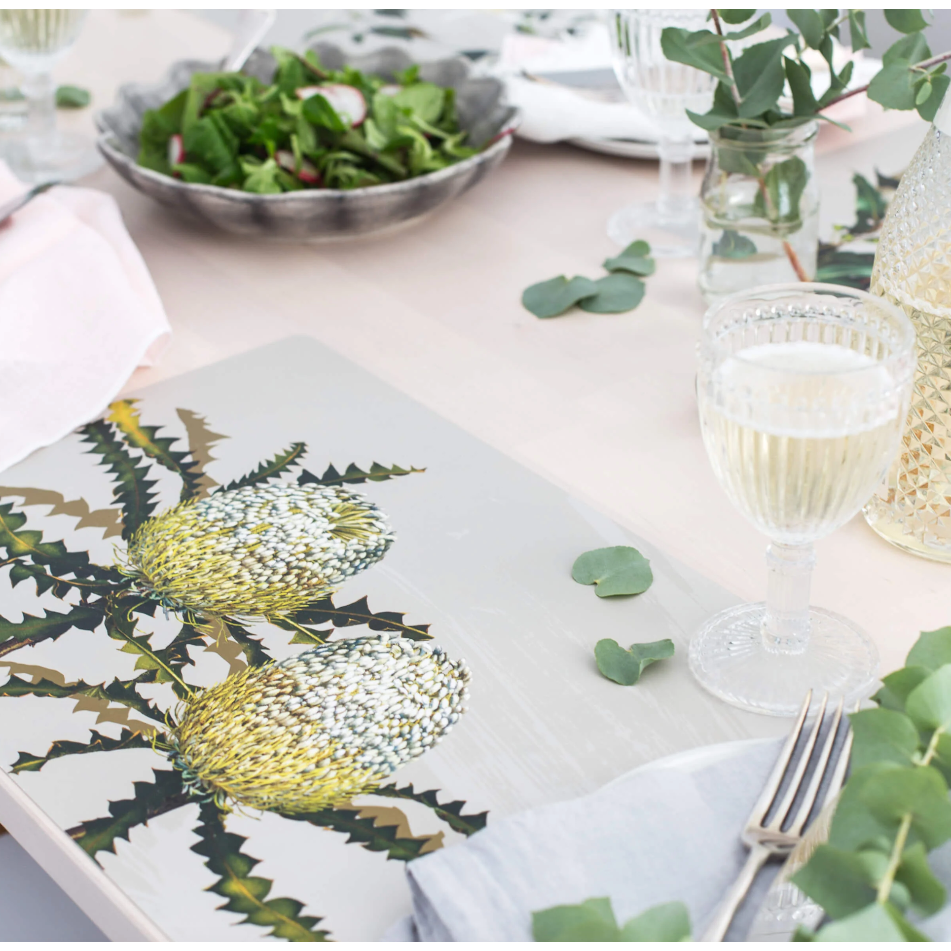White Collection Dining Placemats - Set 4