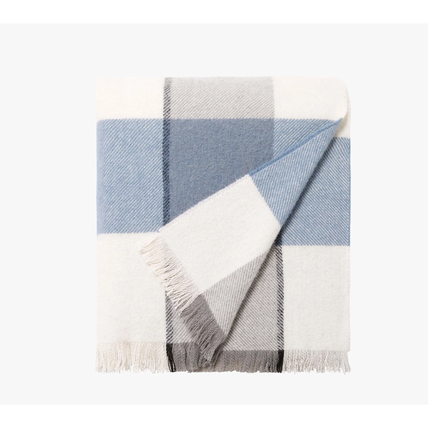 Alby Periwinkle Australian Wool Blanket 180x220cm