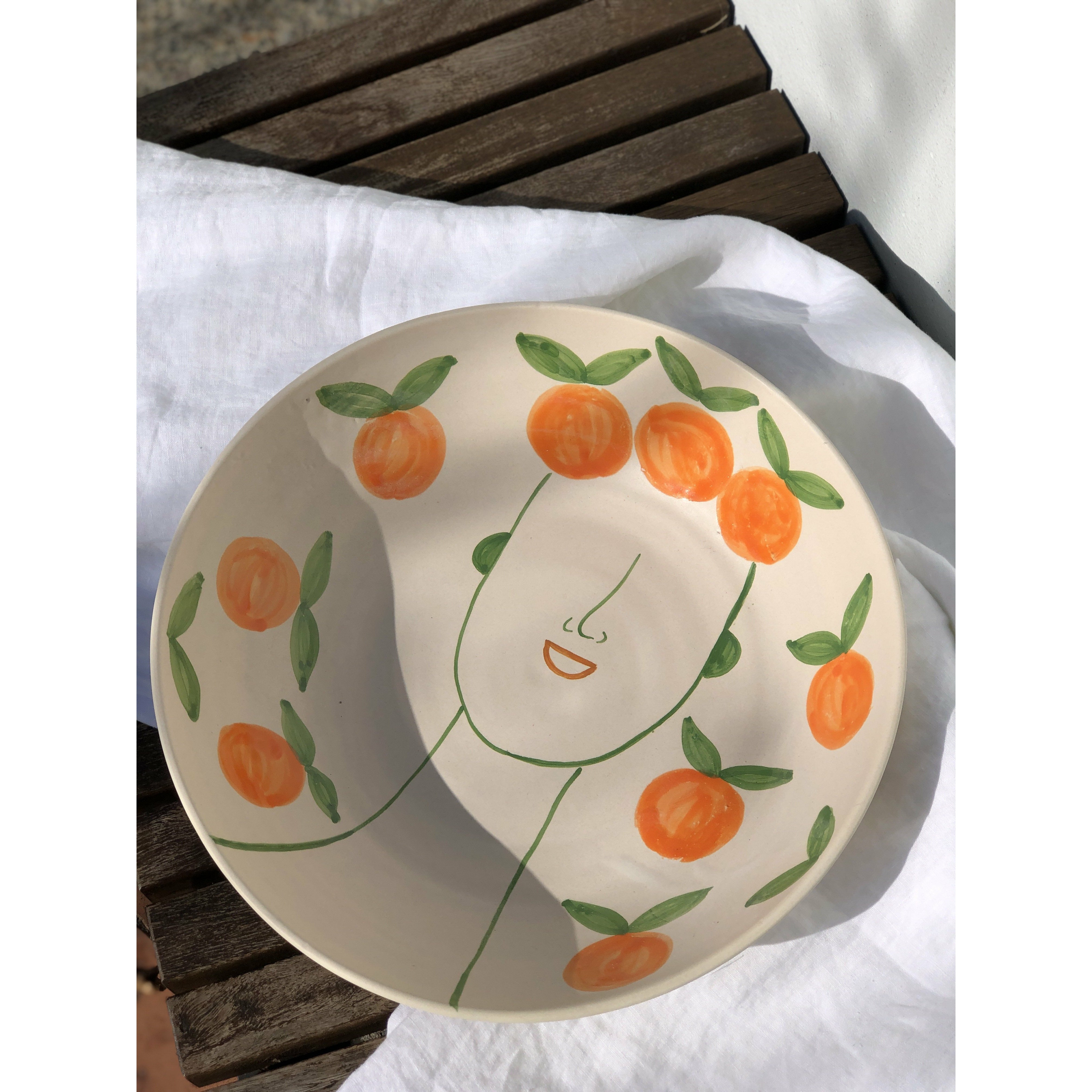 Orange Lady - Large Bowl