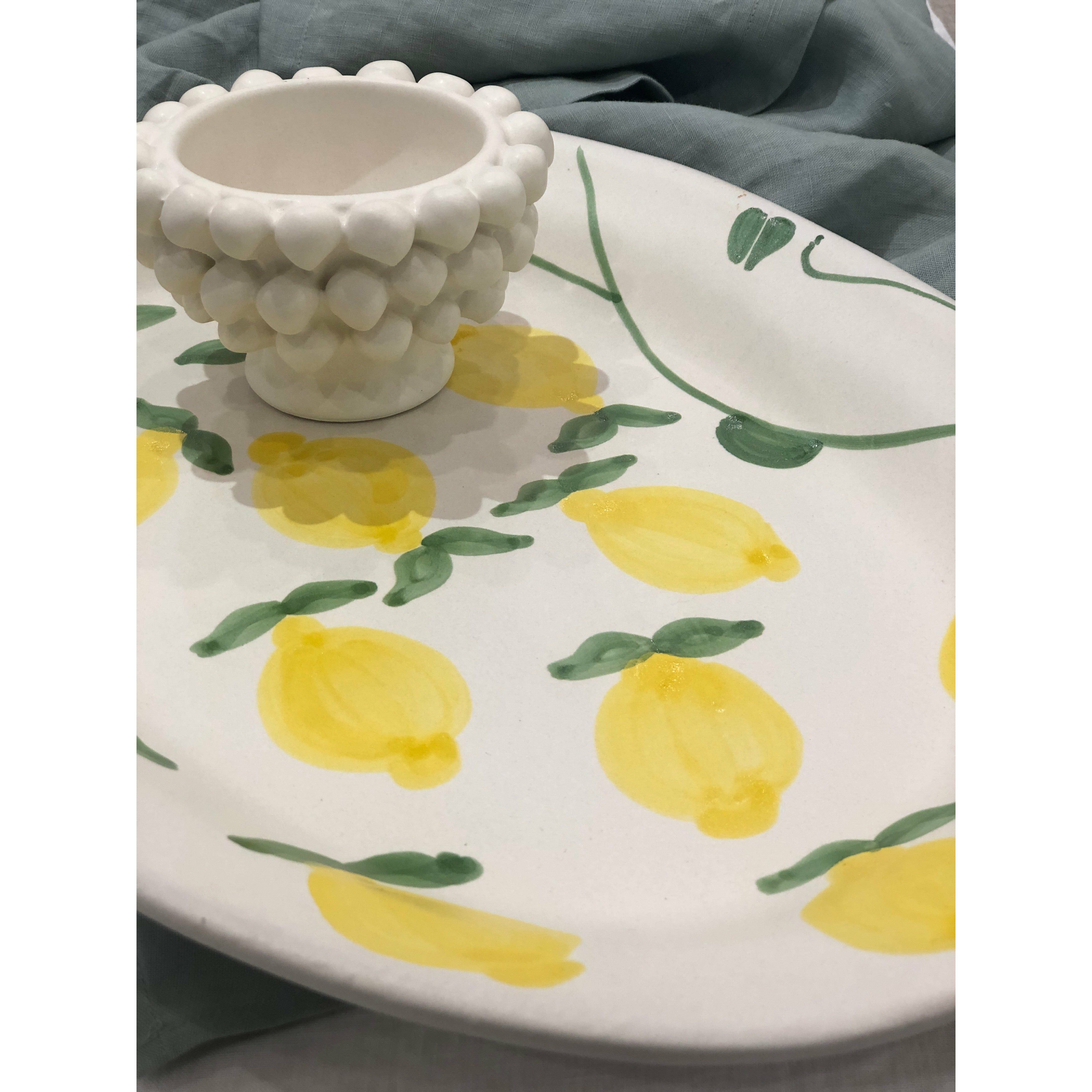 Lemon Head Oval Platter - Large