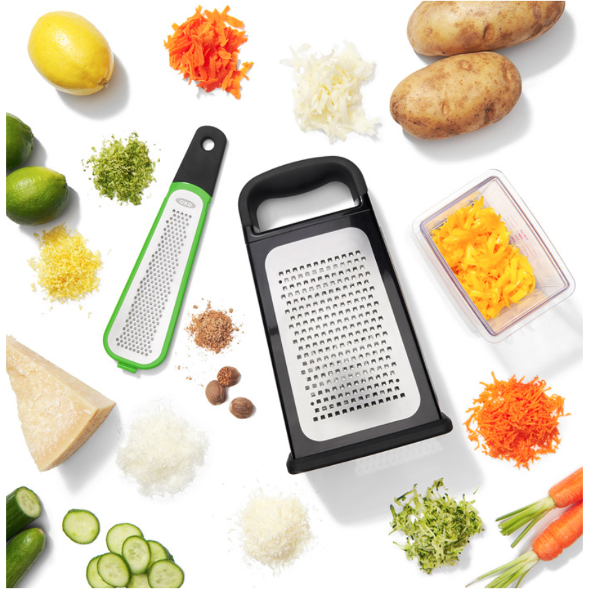 Etched Box Grater with Zester